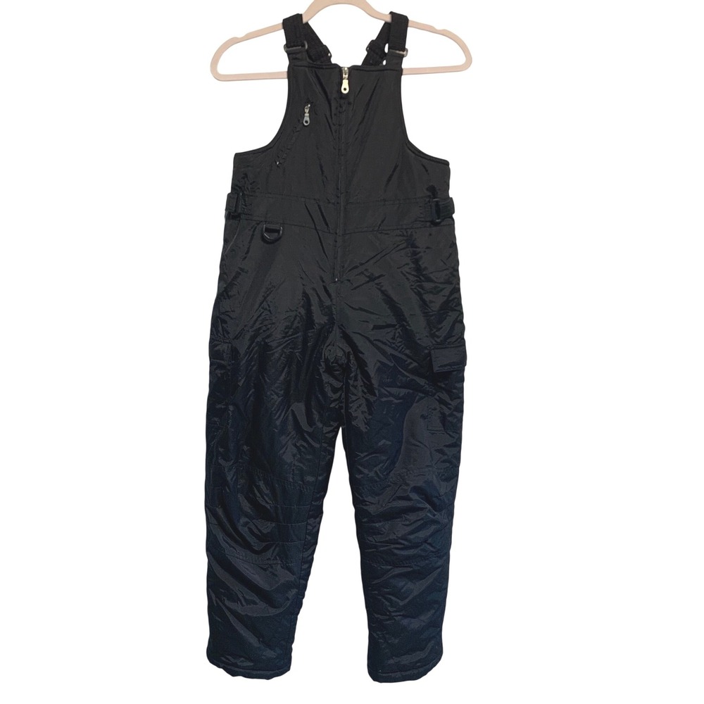 Girl Connection Snow Bibs Size L 10/12 Black Insulated Ski Overalls GC35D114